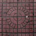 Chongqing Sidewalk Tiles 3: Red centered circles