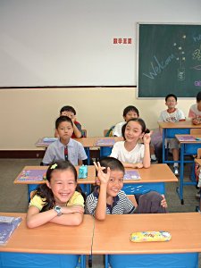 3rd Graders at Gold Apple Bilingual School in Shanghai China