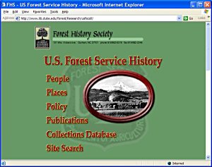 USDA Forest Service  History home page